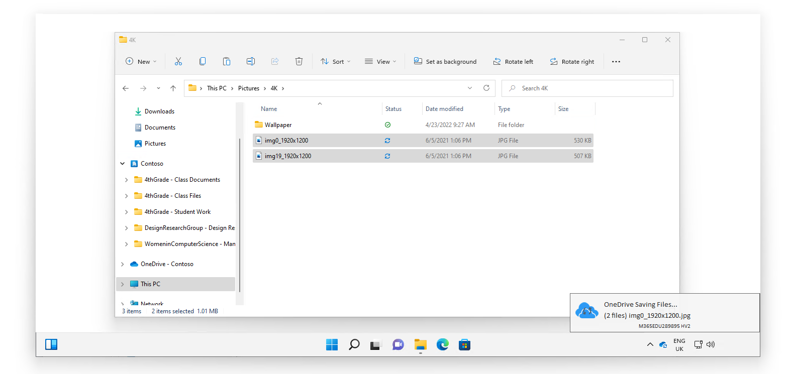 CloudConnect shows the progress of the large files being saved to the cloud